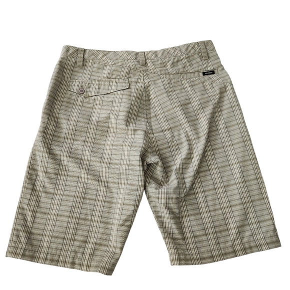 VOLCOM Workwear men's plaid shorts flat front size 36 - Picture 2 of 10